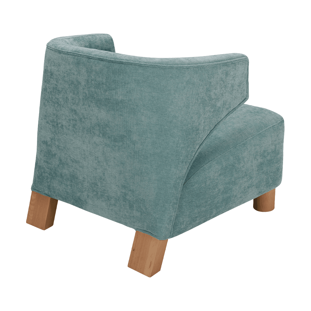 Single lounge chair with armrests